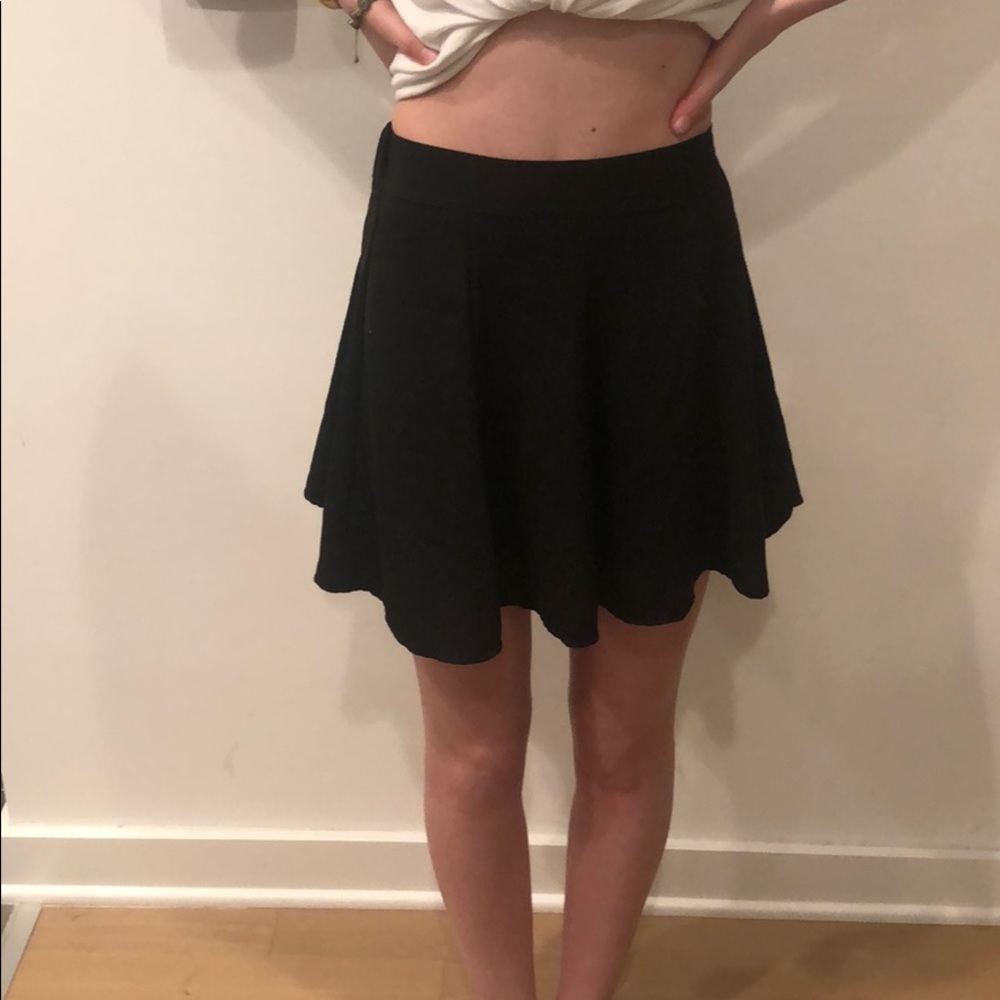 Black skater skirt